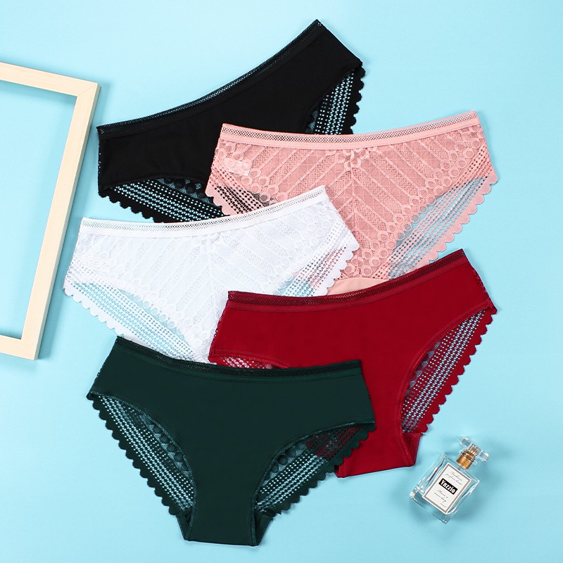 Quần Lót Không Đường May Màu Trơn Quyến Rũ Size S-XL Cho Nữ