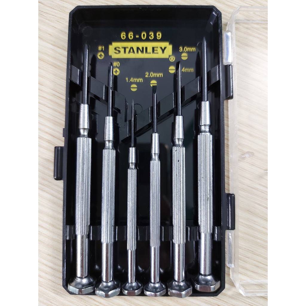 Bộ Tô vít STANLEY, Tuốc nơ vít chính xác STANLEY 66-039-23, 1 bộ 6 cái (Hàng Chính Hãng)