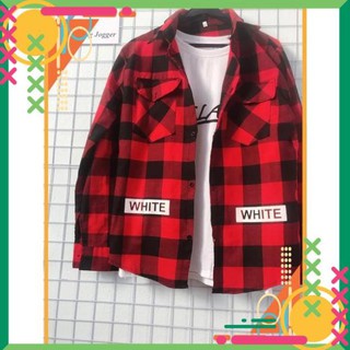 [Lên đồ là Sang] Áo sơ mi caro in Off White cực chất TD **