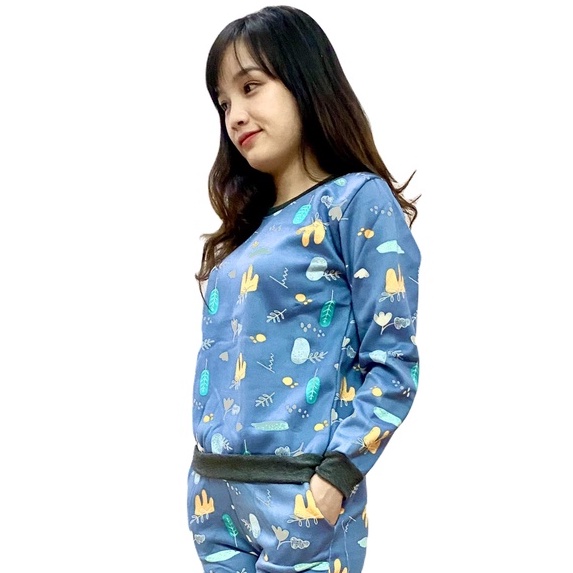 Bộ nỉ nữ thu đông dài tay dáng thể thao cao cấp, ấm áp trẻ trung Maryhome | BigBuy360 - bigbuy360.vn