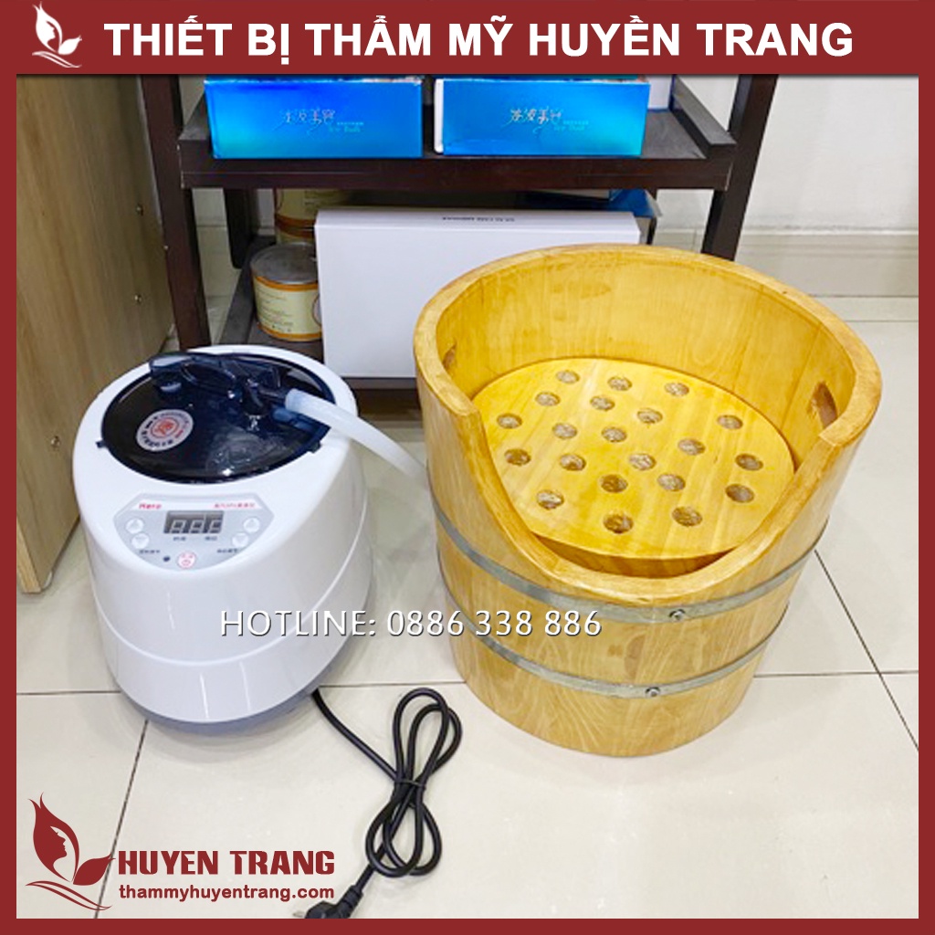 Chậu Xông Đầu Dưỡng Sinh Trong SPA Đông Y - Thẩm Mỹ Huyền Trang