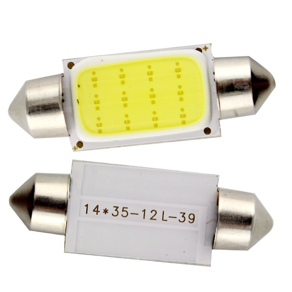 Set 10 Bóng Đèn Trần Xe Hơi 31mm Cob Led 12v Tiện Dụng