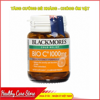 [Nhập khẩu Úc] Viên uống Tăng cường sức đề kháng Blackmores Cold Relief Bio C 1000mg dành cho nam và nữ