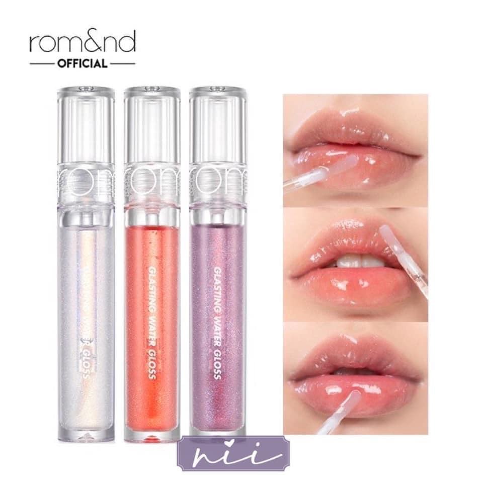 Son Tint Bóng Cho Đôi Môi Căng Mọng, Mịn Mượt Romand Glasting Water Gloss 4.5g