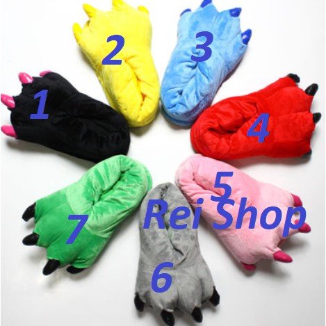 Dép thú bông nhiều màu