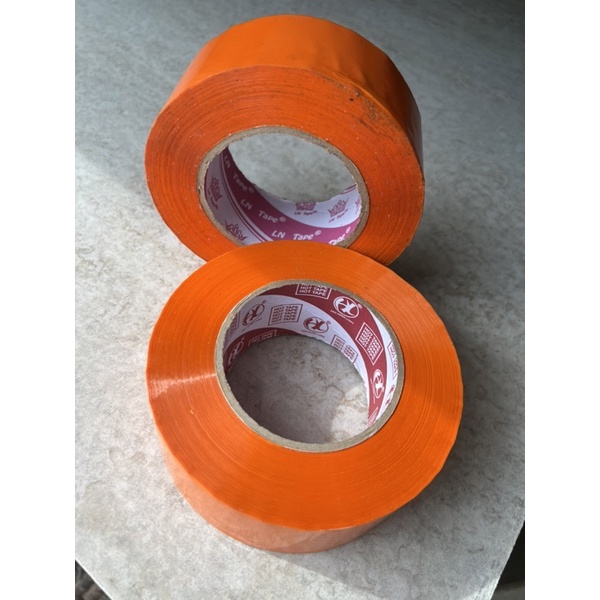 1 CUỘN BĂNG KEO 4p8 NẶNG 400G LÕI SIÊU MỎNG 3li MÀU CAM ĐÓNG HÀNG HÌNH THẬT SHOP CHỤP