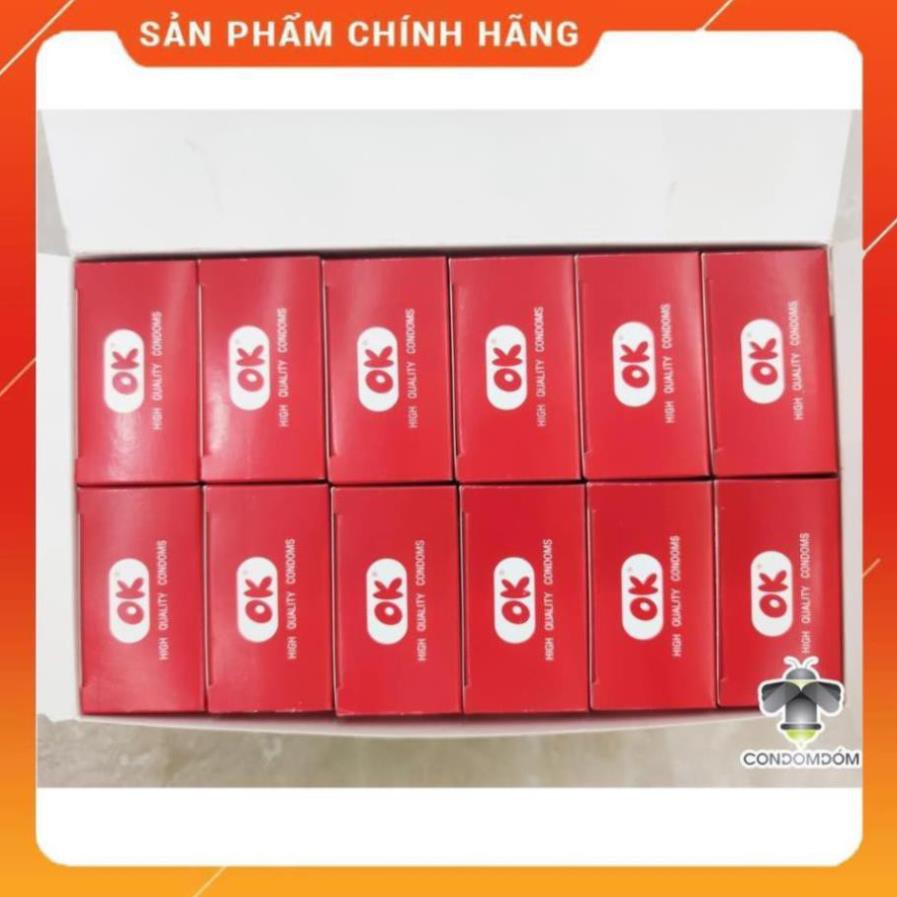 Hộp 144 chiếc Bao cao su OK Original kế hoạch hóa gia đình /áo mưa