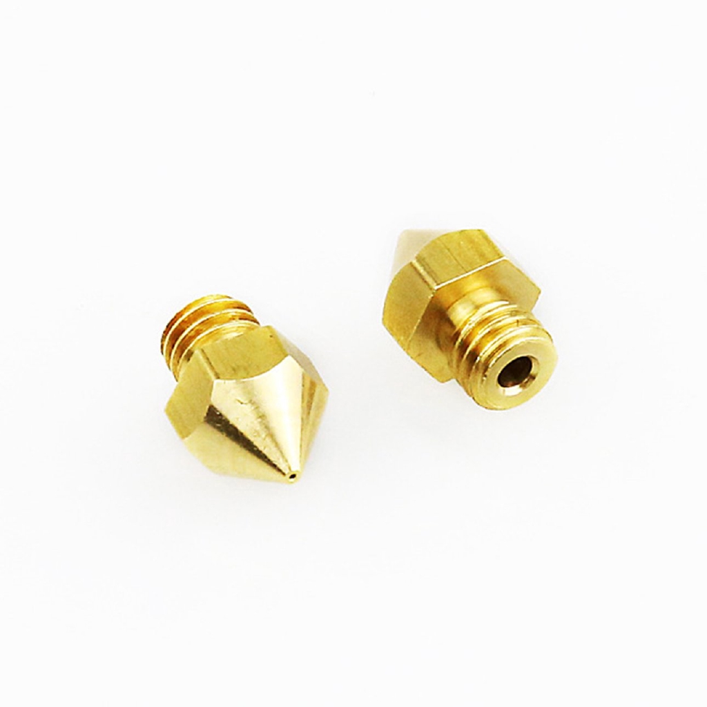 E MK8 Brass Nozzle 3D Printers Parts Extruder Threaded M6 Part Mini Print Head