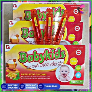 (COMBO 3 HỘP) BabyKid ăn ngủ ngon yến sào BABYKIDS CHÍNH HÃNG BABYKID ĂN NGON TẠM BIỆT BIẾNG ĂN }