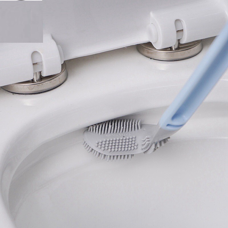 Chổi Cọ Toilet Silicon Mẫu Mới 2021 - Dụng Cụ Cọ Nhà Vệ Sinh Thông Minh (Giao Màu Ngẫu Nhiên)