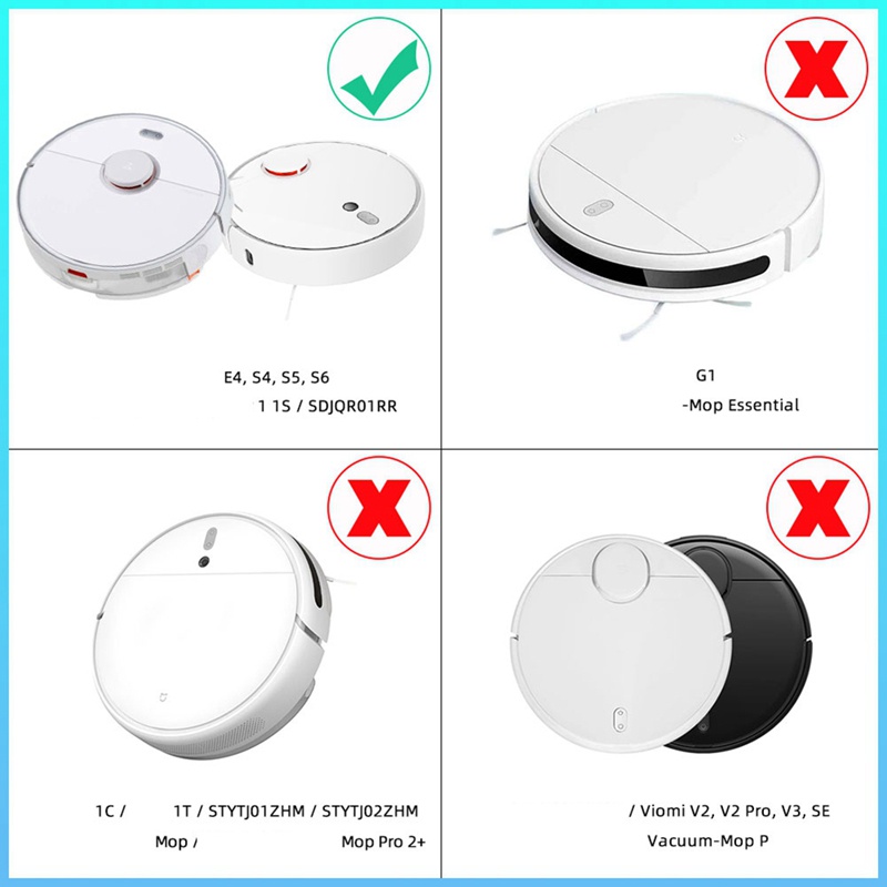Bộ Lọc HEPA Và Chổi Chính Cho Máy Hút Bụi Xiaomi 1S SDJQR03RR Roborock S5 Max S50 S51 S55 S6 MaxV