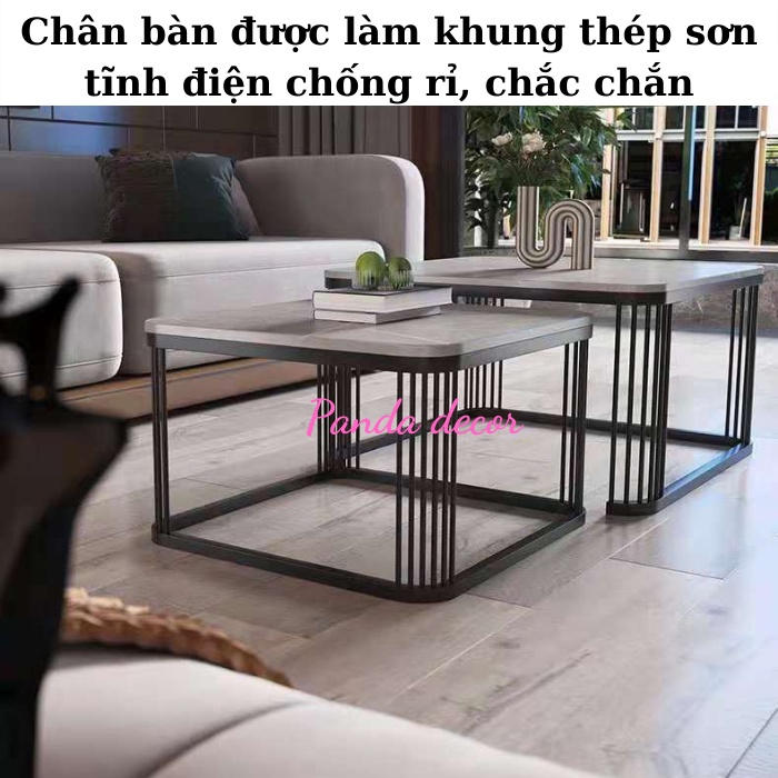 Bàn Trà Sofa Đẹp Uống Nước Phòng Khách Mặt Đá Họa Tiết Hoa Văn Đá Cẩm Thạch Cao Cấp Hiện Đại