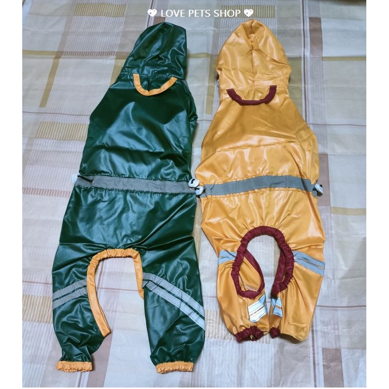ÁO MƯA CHO CHÓ MÈO CÓ PHẢN QUANG (MẪU MỚI)  -  LOVE PETS SHOP