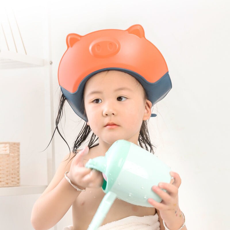 Mũ Chắn Nước Gội Đầu Bảo Vệ Tai Chống Tràn 3D Cho Bé 0-12 Tuổi