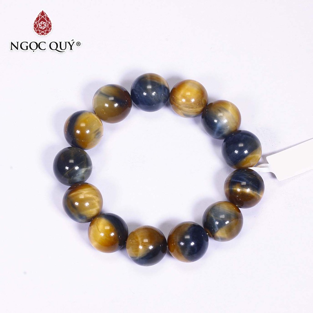 Vòng đá thạch anh mắt hổ vàng xanh tiger's eyes quartz - Ngọc Quý