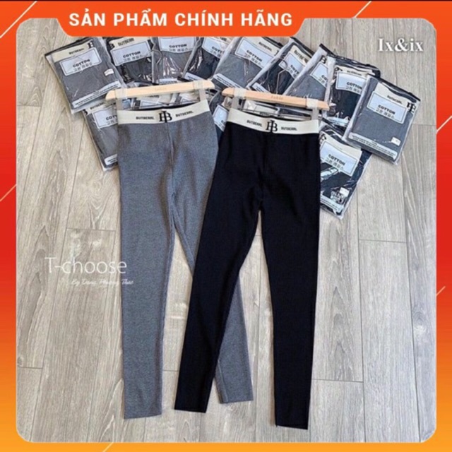 QUẦN LEGGING LEN TĂM CẠP CHỮ [ VIDEO THẬT 100 %]