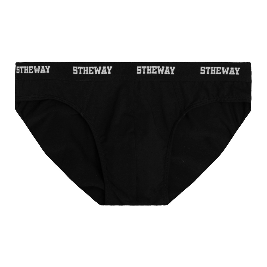 5THEWAY® HIP BRIEF UNDERWEAR™ in BLACK aka Quần Lót Nam Đen Tam Giác