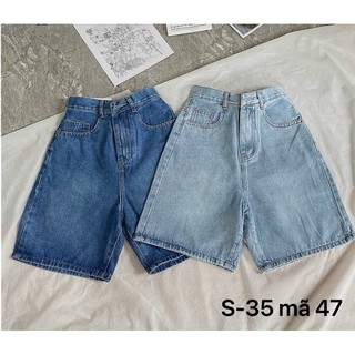 Quần ngố jean nữ 🚛 FREESHIP 🚛 Quần ngố jean nữ trơn cạp cao size đại hàng VnXK từ 40kg đến 80kg Msngo47 bigsize 2KJean
