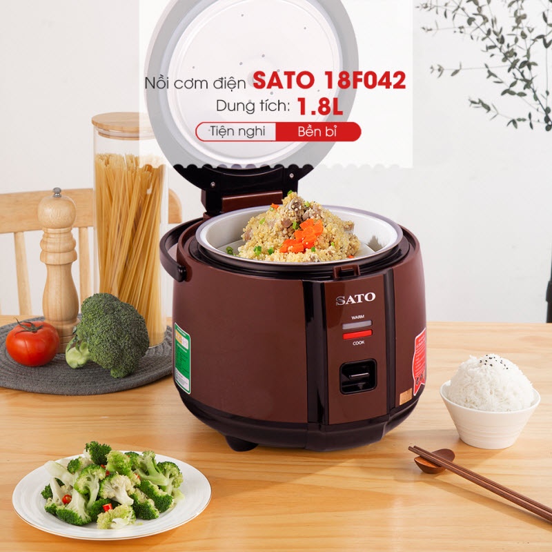 Nồi Cơm Điện Sato 18F042