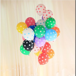 Bóng tròn chấm bi 35cm (2.8gr) - bịch 100 quả