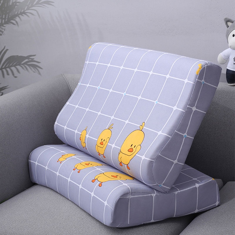 Áo Gối Bằng Cao Su Cotton Mềm Họa Tiết Sọc Caro Hoặc In Hình Dễ Thương Kích Thước 30X50CM 40X60CM