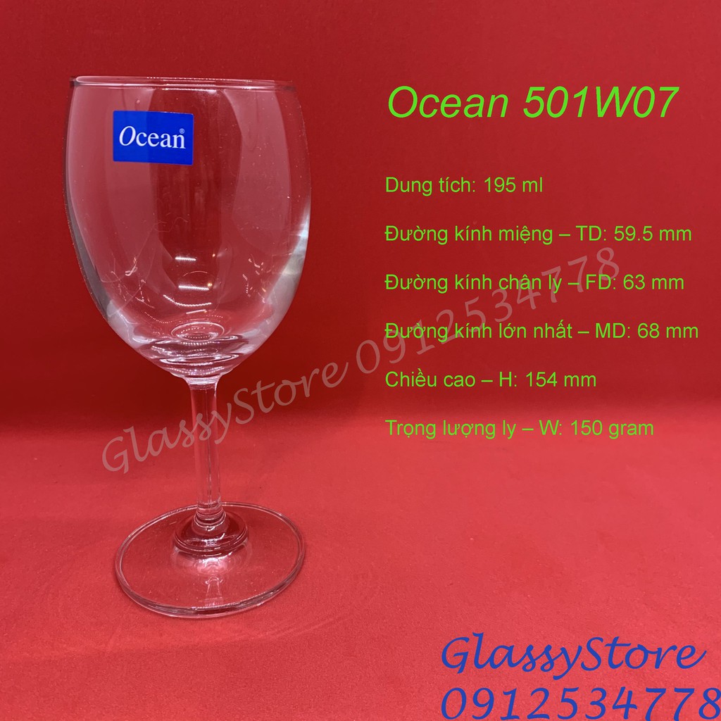 Ly  rượu vang thủy tinh Ocean Classic White Wine – 1501W07 – 195ml