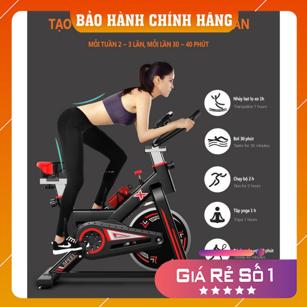 [ Hàng Chính Hãng ] Xe đạp tập thể dục Air bike(Red)SP08-D [ Chất Lượng ]