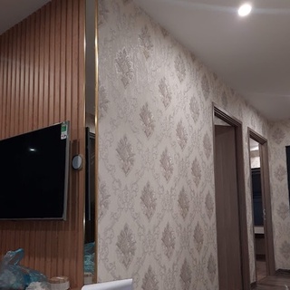 Giấy Dán Tường Hàn Quốc, Giấy Lụa Dán Tường Hoa Văn Nổi Cao Cấp