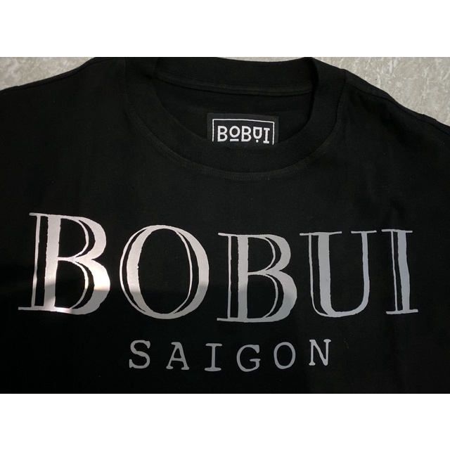 Áo phông phản quang unisex BOBUI form rộng tay lỡ chất thun cotton mềm mát