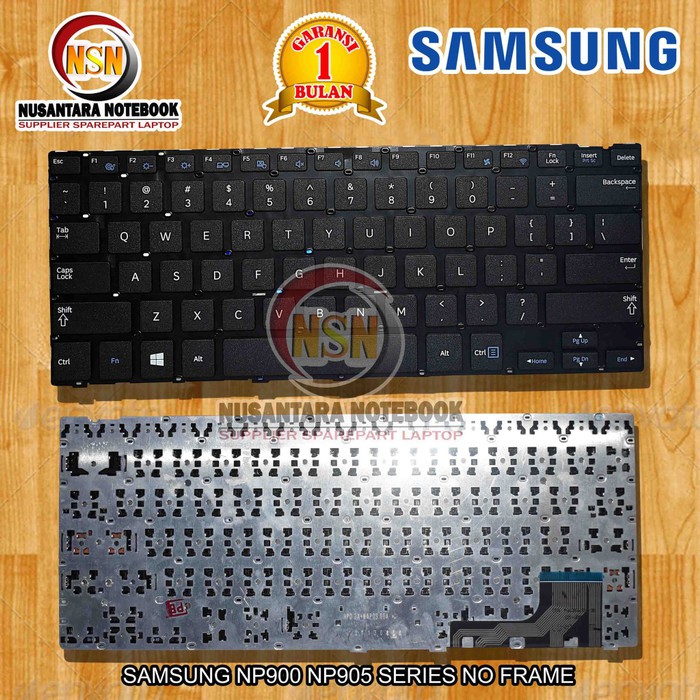 Bàn Phím Laptop Samsung Np900 Np905 Không Khung Màu Đen