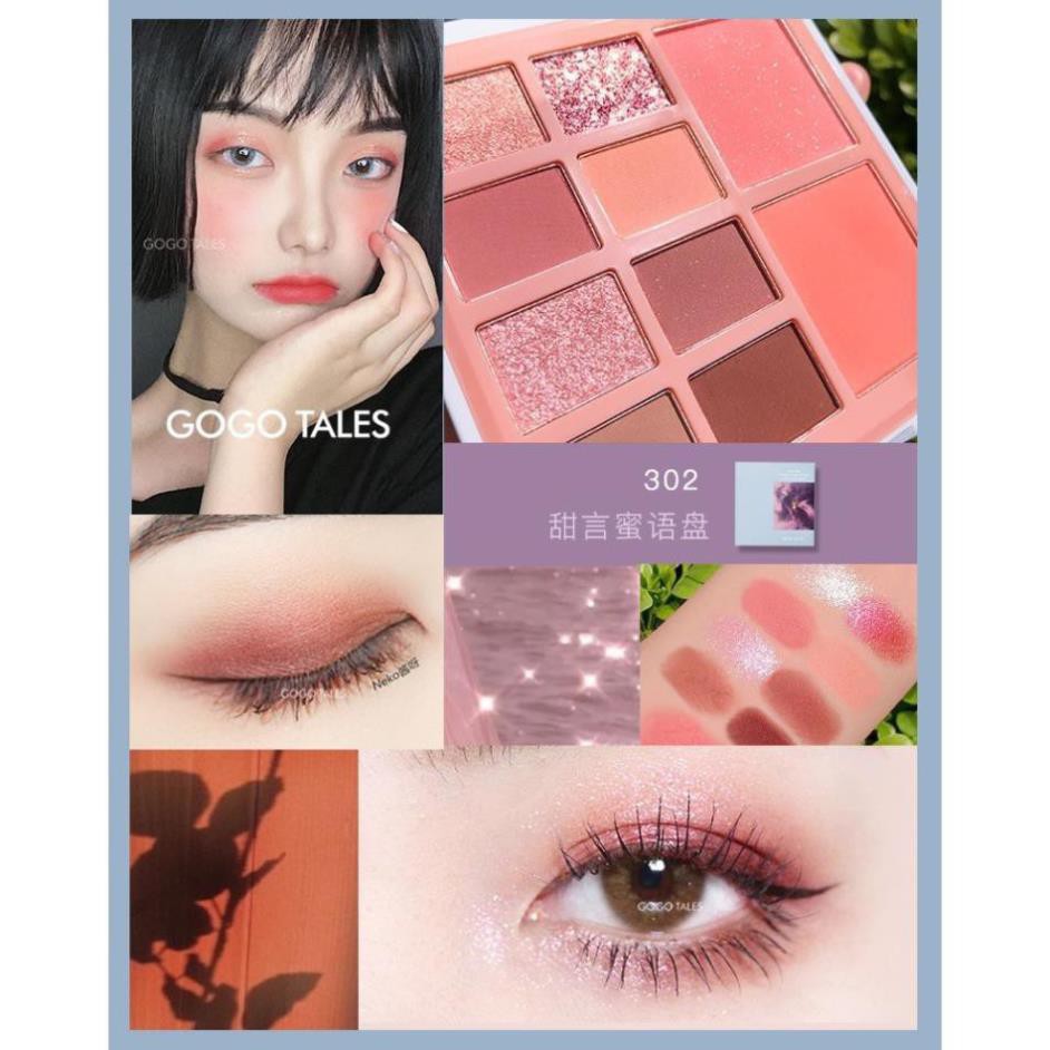 Phấn Mắt Gogo Tales Retro Velvet Eye Shadow Palette 10 ô