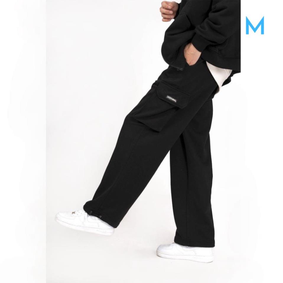 Quần ống rộng túi hộp N7 jogger bó chun basic nam nữ form rộng Local Brand P02 A7