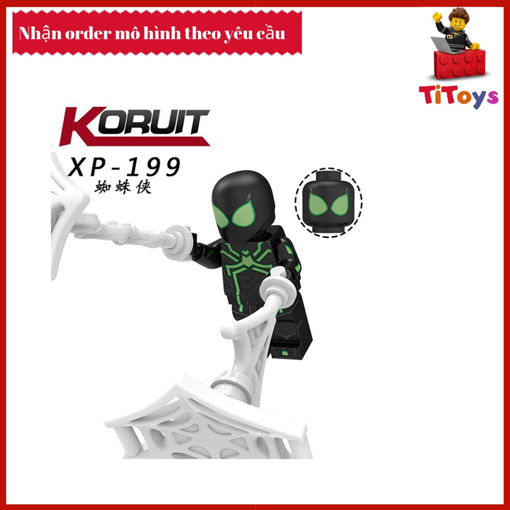 Minifigures các nhân vật Spider Man Far From Home - Đồ chơi Lắp ghép Xếp hình Non Lego KT1027