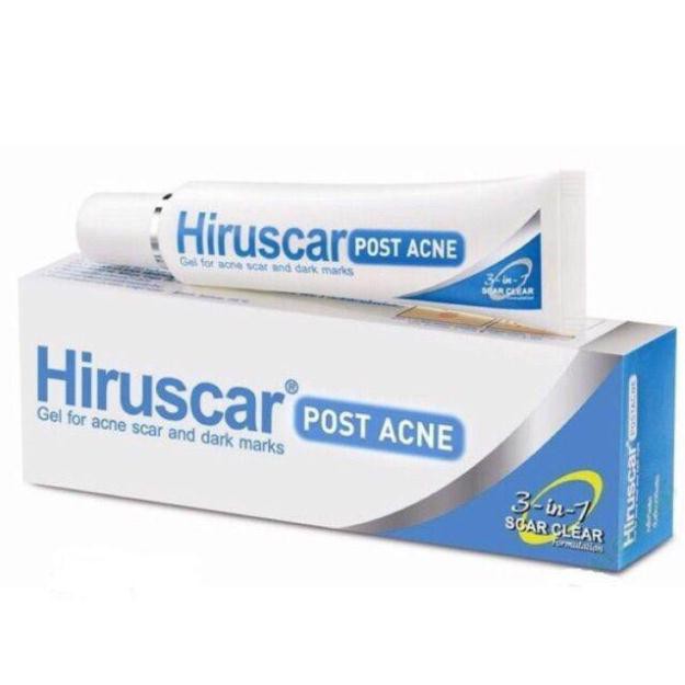 Gel làm mờ sẹo mụn và thâm mụn Hiruscar Post Acne