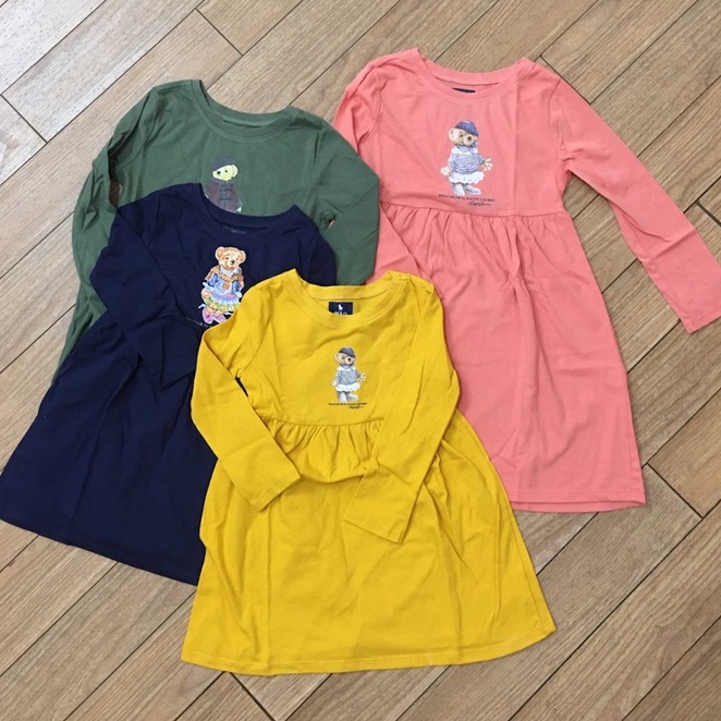 Váy Polo xuất dư cho bé gái 2-5 tuổi made in Viet nam