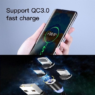 (dây sạc điện thoại thông minh) Dây cáp sạc nam châm micro USB - Dây cáp sạc nam châm Android