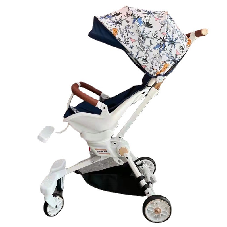 Xe đẩy thông minh 4 bánh cao cấp ghế xoay 360 độ ghế nhiều tư thế Baobaohao V8 / V18 / V22