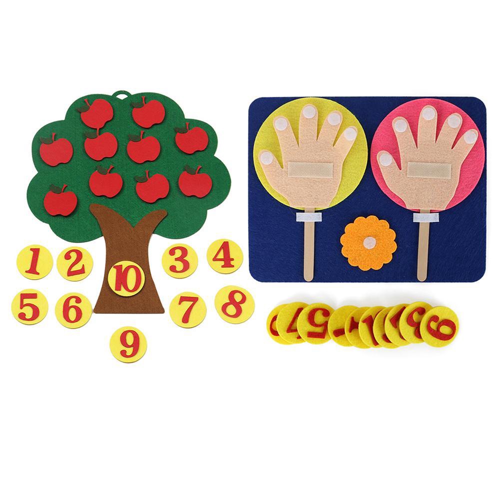 Đồ Chơi Giáo Dục Toán Học Bằng Vải Nỉ Cho Apple Trees #L9W8