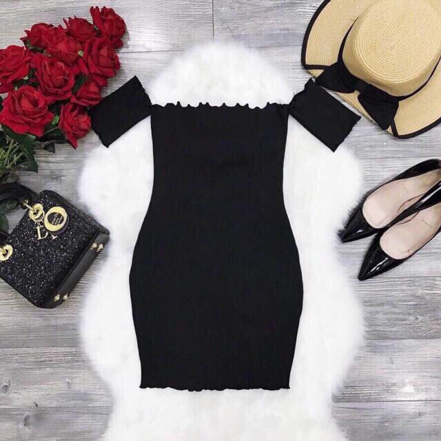 Váy Body Trễ Vai Cuốn Viền 🌸 VN08 | BigBuy360 - bigbuy360.vn