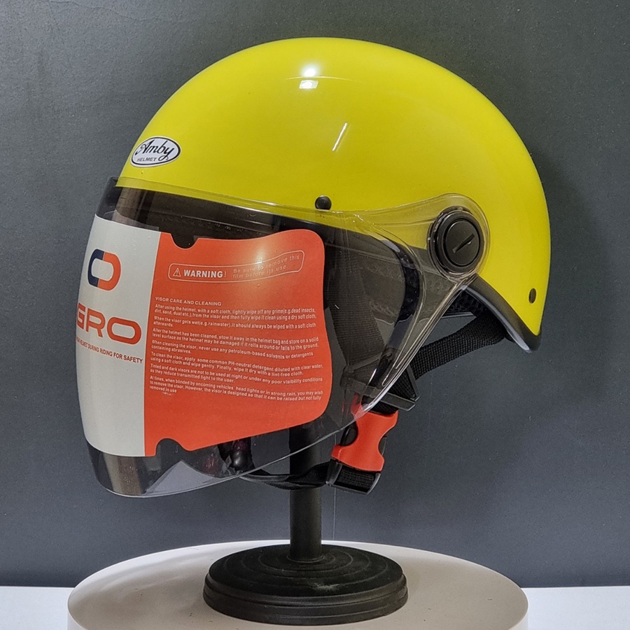 Mũ bảo hiểm nửa đầu AMBY HELMET Haly chính hãng, có kính dài, nhiều màu, bảo hành 12 tháng