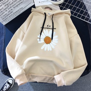 Áo hoodie nữ hoa cúc siêu hot , chất nỉ bông dày mịn , phom rộng