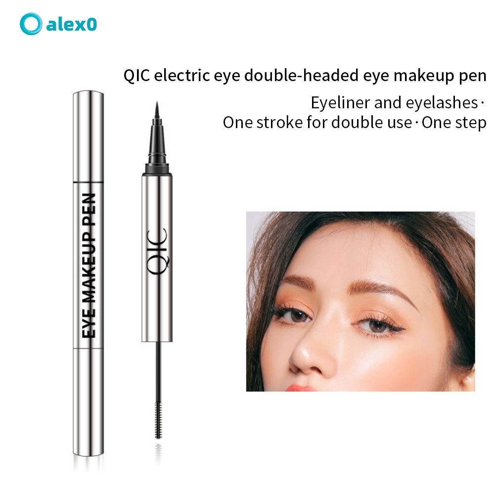 Mascara QIC chống thấm nước và mồ hôi lâu trôi thiết kế hai đầu giúp tạo hàng mi cong dài và dày | BigBuy360 - bigbuy360.vn