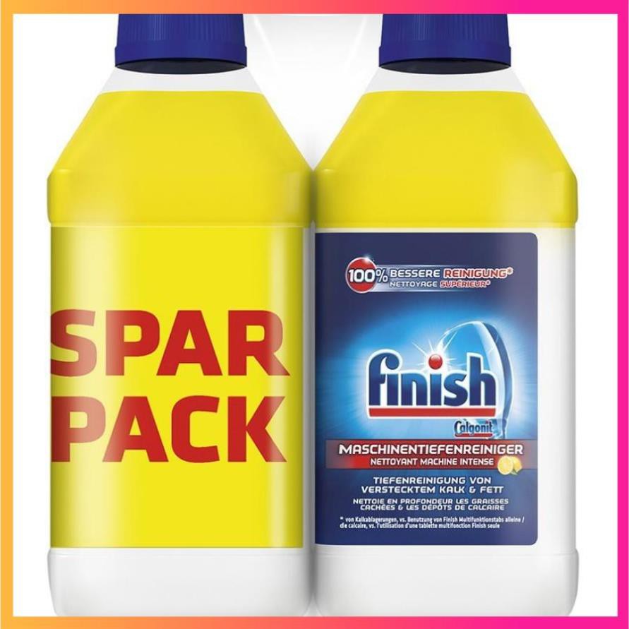 Combo 02 chai Dung dịch vệ sinh Finish dành cho máy rửa bát  - ImP