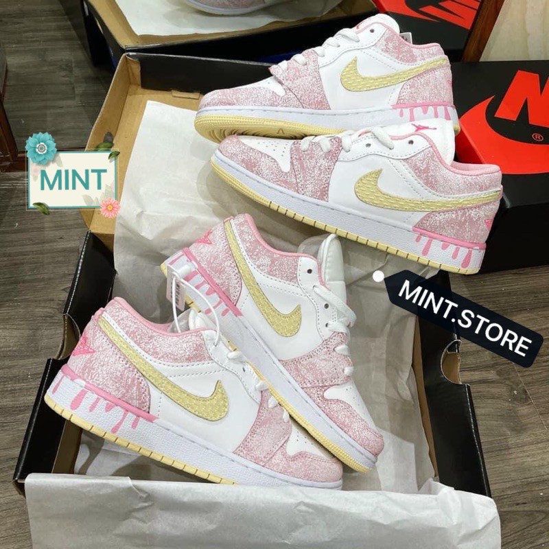 [MINTSTORE] Giày Sneaker Hồng loang thấp cổ