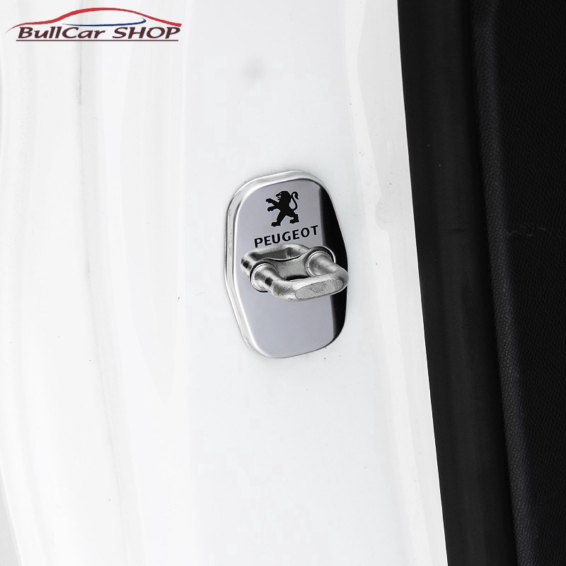 Bộ 4 Vỏ Gắn Khóa Cửa Xe Hơi Hiệu Peugeot 208 308 508 2008 3008 5008 408 5008 3008