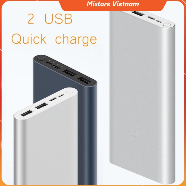 Pin sạc dự phòng Xiaomi 10000mAh gen3 4 cổng