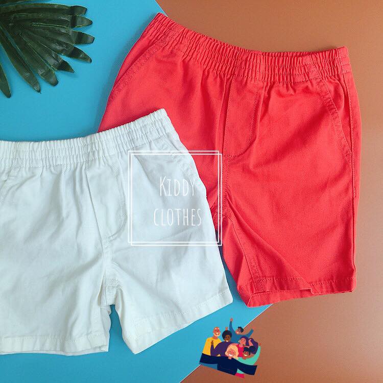 Quần kaki lưng thun bé trai hàng xuất dư xịn mẫu trơn chất mềm