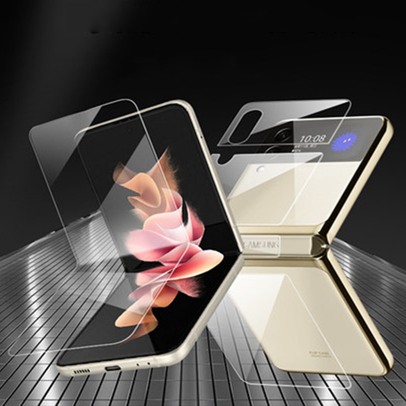 Miếng Dán Cường Lực Bảo Vệ Camera 3 Trong 1 Cho Samsung Galaxy Z Flip 4 Z Flip4 Kính