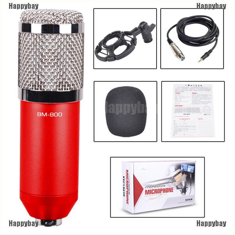 Happybay BM800 Dynamic Condenser Microphone Sound Studio KTV Singing Recording