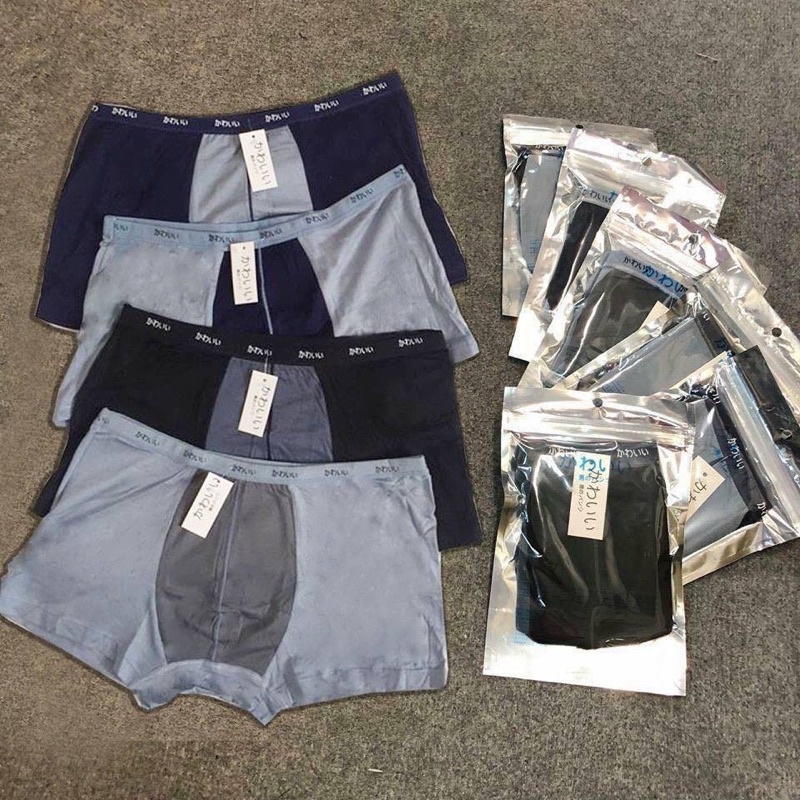 [BÁN SỈ]10 quần sịp nhật cotton 100% có túi zip bạc (shop bao chất và giá)